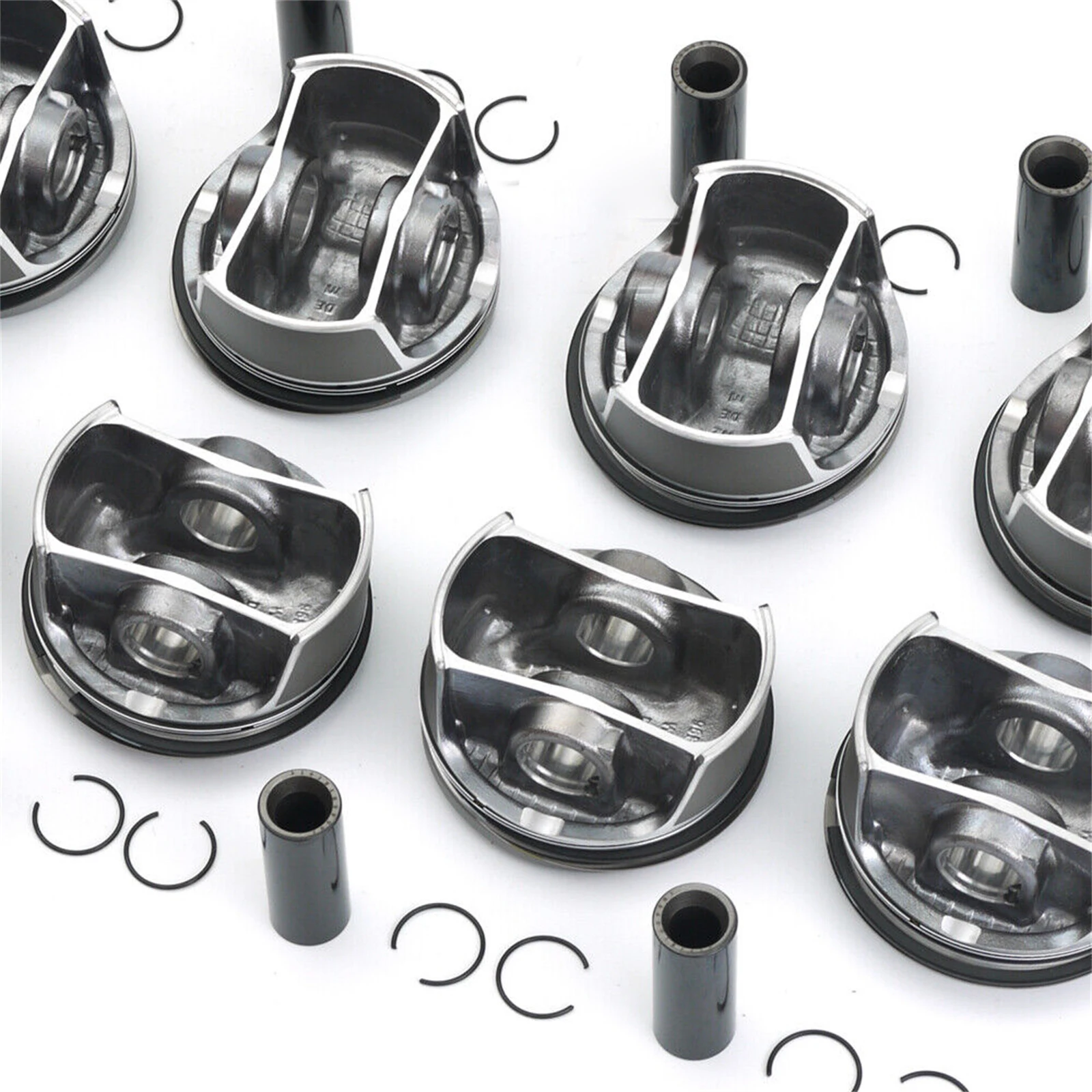 8Pcs Pistons Rings 23mm STD 94810304667 94810304567 94810393114 For Porsche Panamera Cayenne 9PA 92A 970 955 M48 4.8T Car Parts