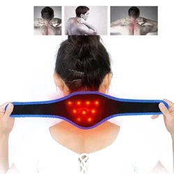 Adjustable Tourmaline Self-Heating Pads Warm Neck Support Brace Magnetic Therapy Far Infrared Wrap Protect For Neck Pain Relief