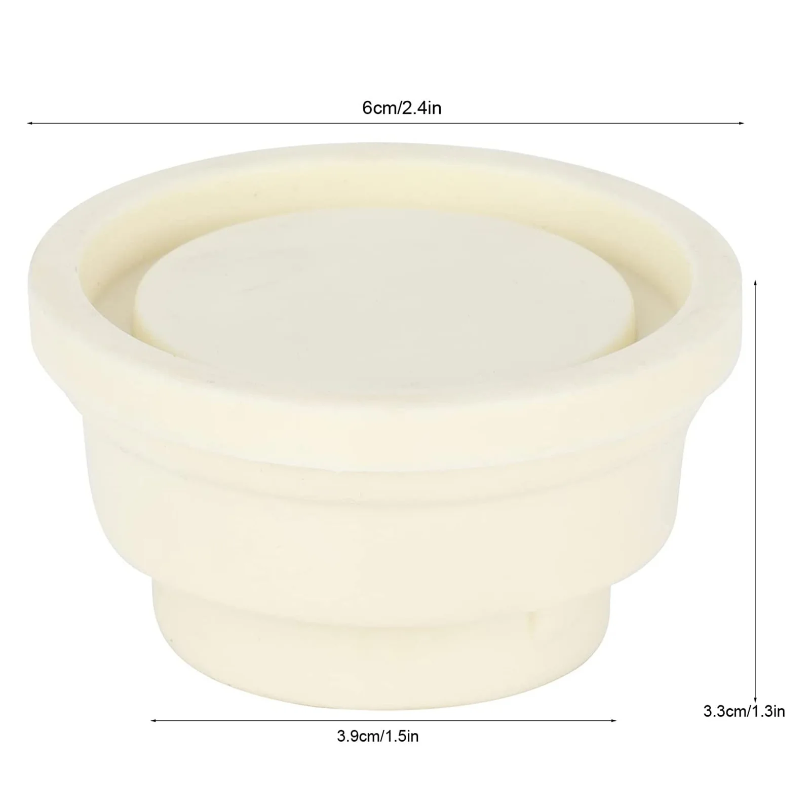 YMBERSA Dübelstopfen Für Poolleiter - 2 Stück HDPE, Weiß