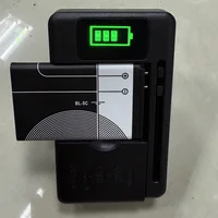 Universal Mobile Battery Charger LCD Display Indicator Screen Dual Support USB-Port For Cell Phone Chargers Charging UK EU Plug 6