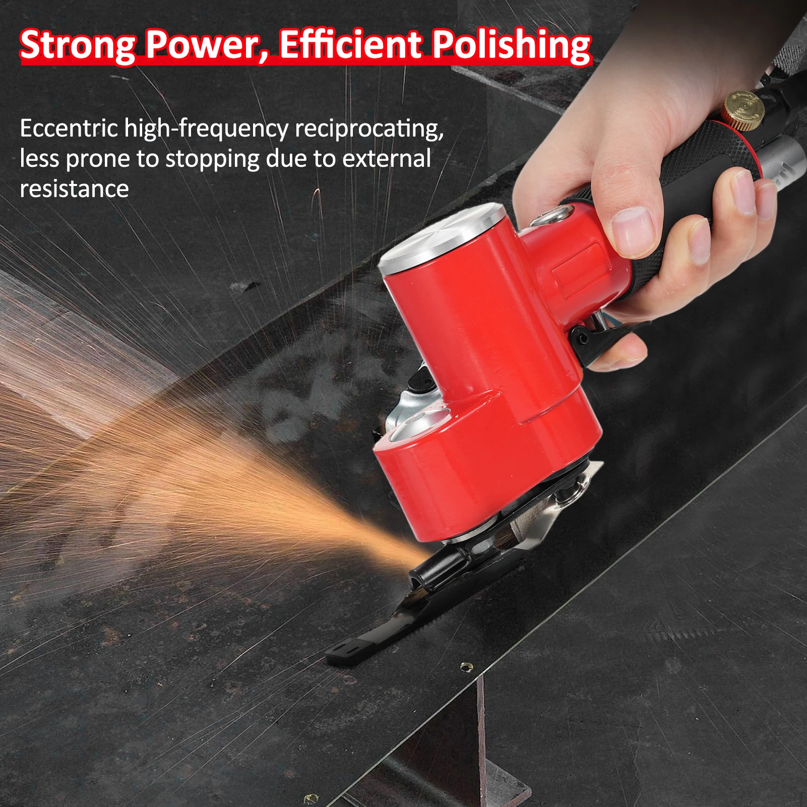 YC2621 Reciprocating Pneumatic Grinding and Polishing Machine Mini Straight Line Air Sander Pneumatic Sander Air-Operated