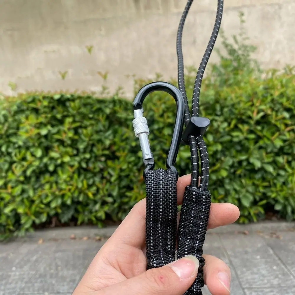 Extendable Tool Lanyard with Buckle Strap Portable Anti-Falling Clip Bungee Cord Shock Absorbing Elastic Tool Tether Safety Rope