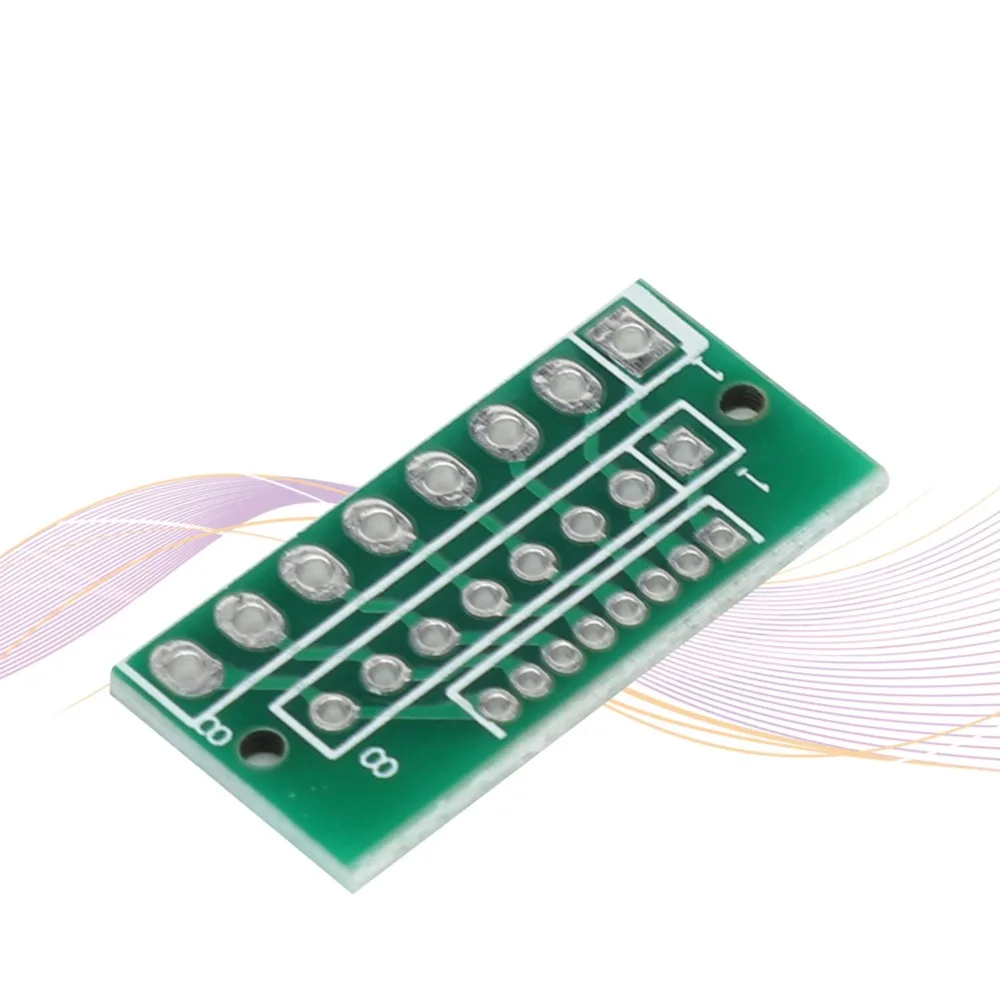 10pcs 커넥터 1.27MM 2.0MM 2.54MM 어댑터 보드 무선 모듈 회로 설계용 3열 전송 보드