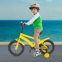 Vélo enfant 14 pouces avec roulettes, selle et guidon réglables, guidon antidérapant, frein à main et sonnette pour les cyclistes débutants 6