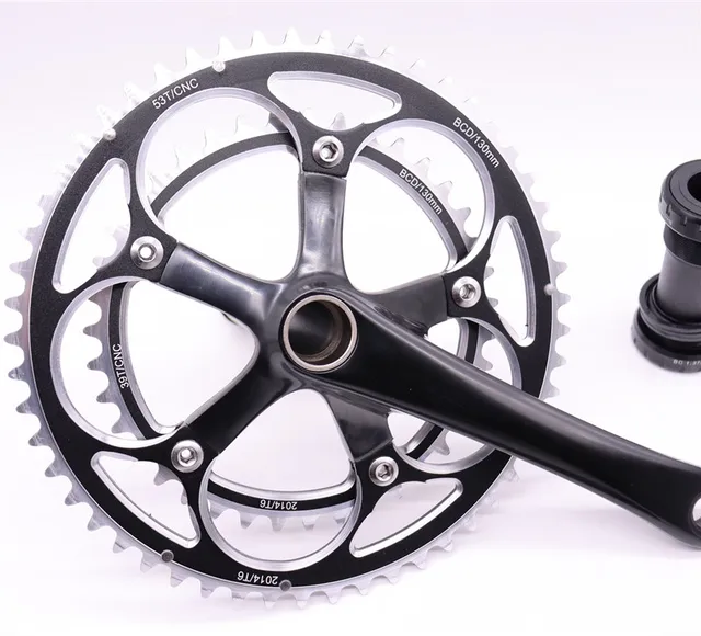 Bike Crankset 53t Crankset Litepro Folding Bike Crank Disc