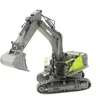 HUINA 1593 RC Excavator Model 22CH Dumper Truck Caterpillar Alloy 1/14 Tractor Loader 2.4G Radio Controlled Car Engineering Toys 1