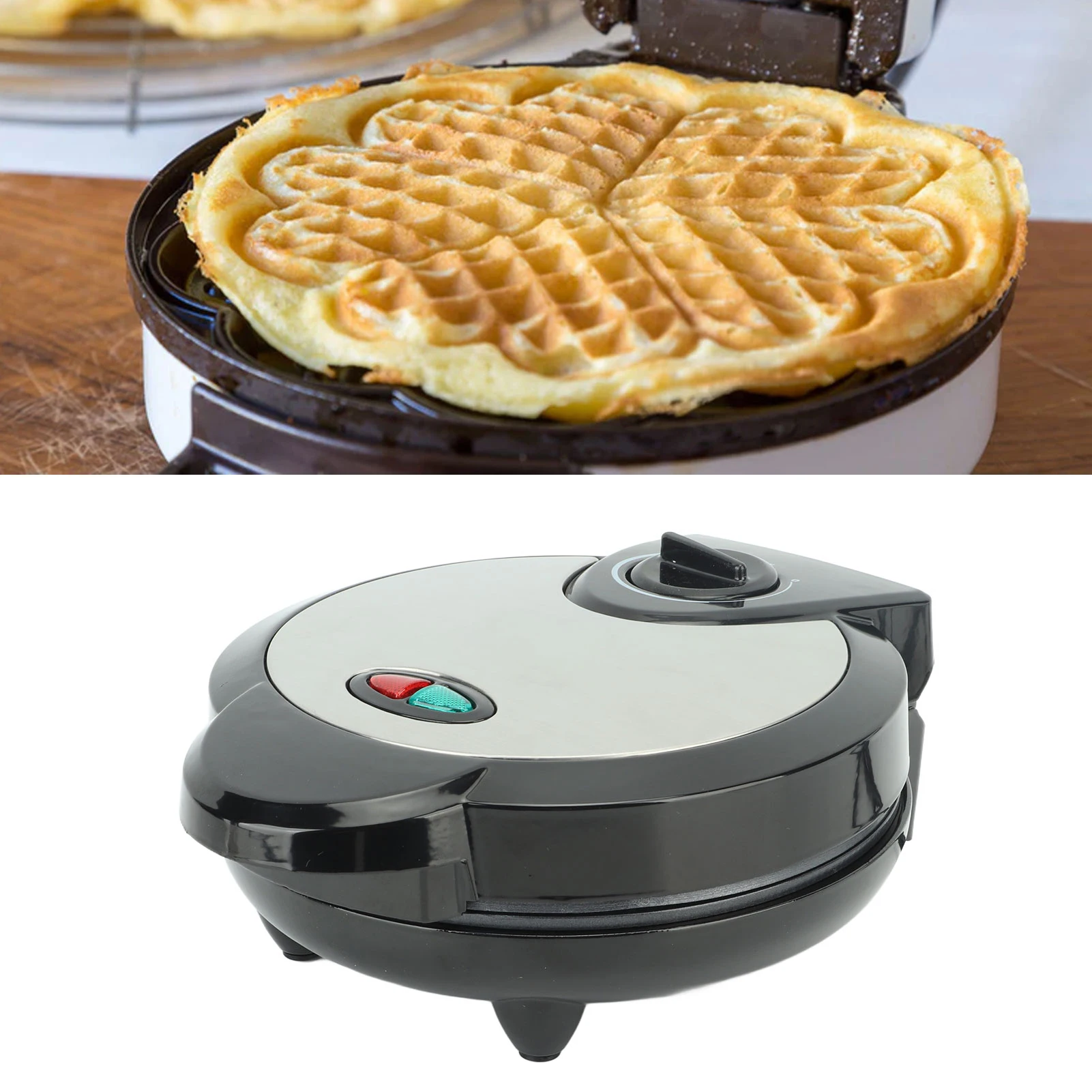 3in1WaffleMakerMultifunctionalHeartShapeMiniWafflePanStick