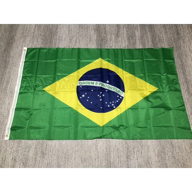 AZ FLAG Bandiera Brasile 90x60cm - Bandiera Brasiliana 60 x 90 cm