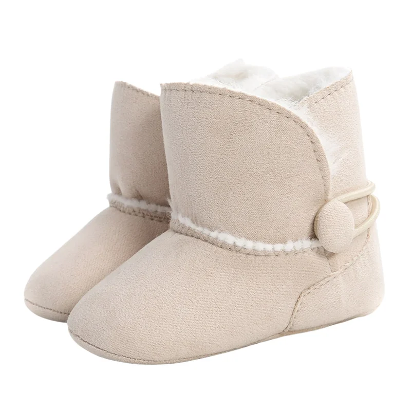 0-18M Baby Autumn Winter Shoes Infant Snow Boot Boys Girls Crib Shoes Fleece Warm Soft Sole Anti-slip Toddler First Walker baby shoes baby boots winter snow boots
