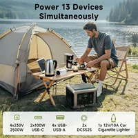 Station d'alimentation portable ALLPOWERS R2500, batterie LiFePO4 1920Wh, 2500W, alimentation d'urgence pour la maison, l'extérieur, les voyages en camping-car 5
