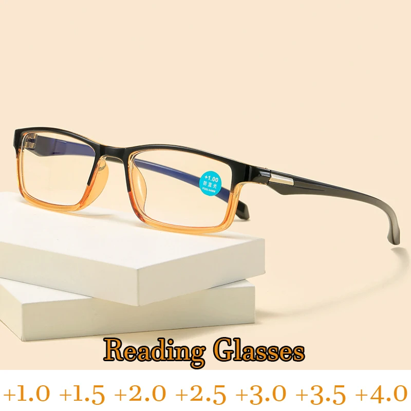 

Luxury Business Full Frame Reading Glasses for Women Men Finished Optical Far Sight Eyewear with Diopter +1.0 TO +4.0 Eyeglasses