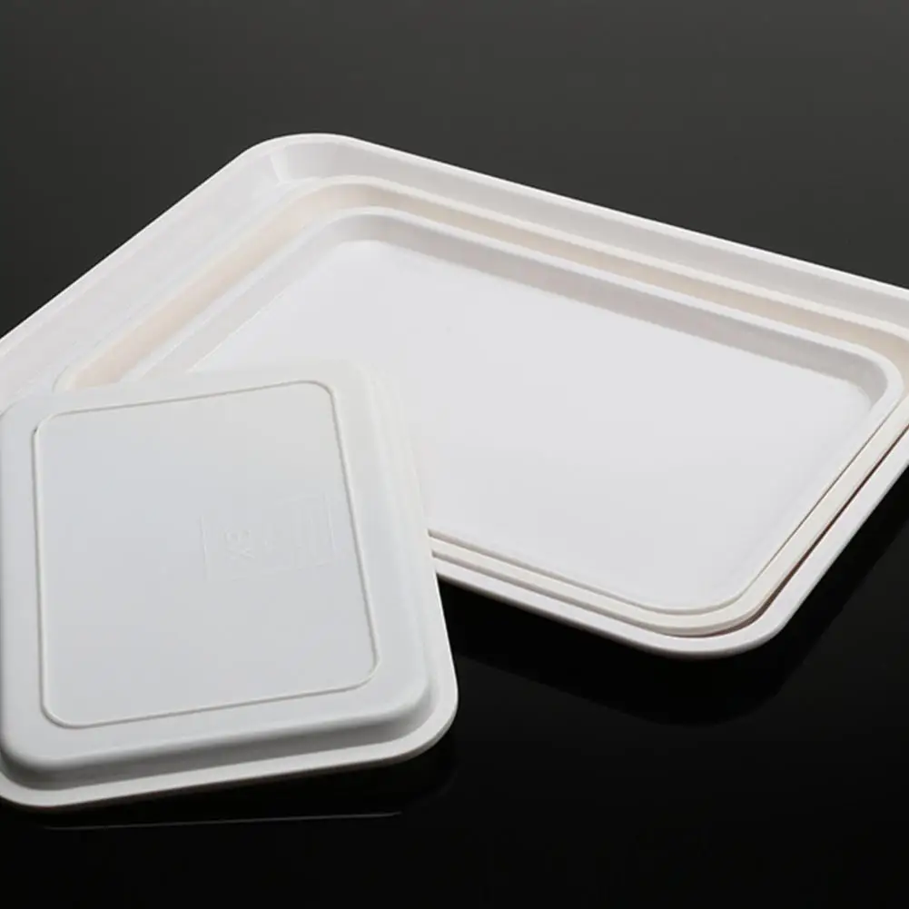 Practical Serving Tray Unique Style Easy To Clean White Decorative Serving Trays