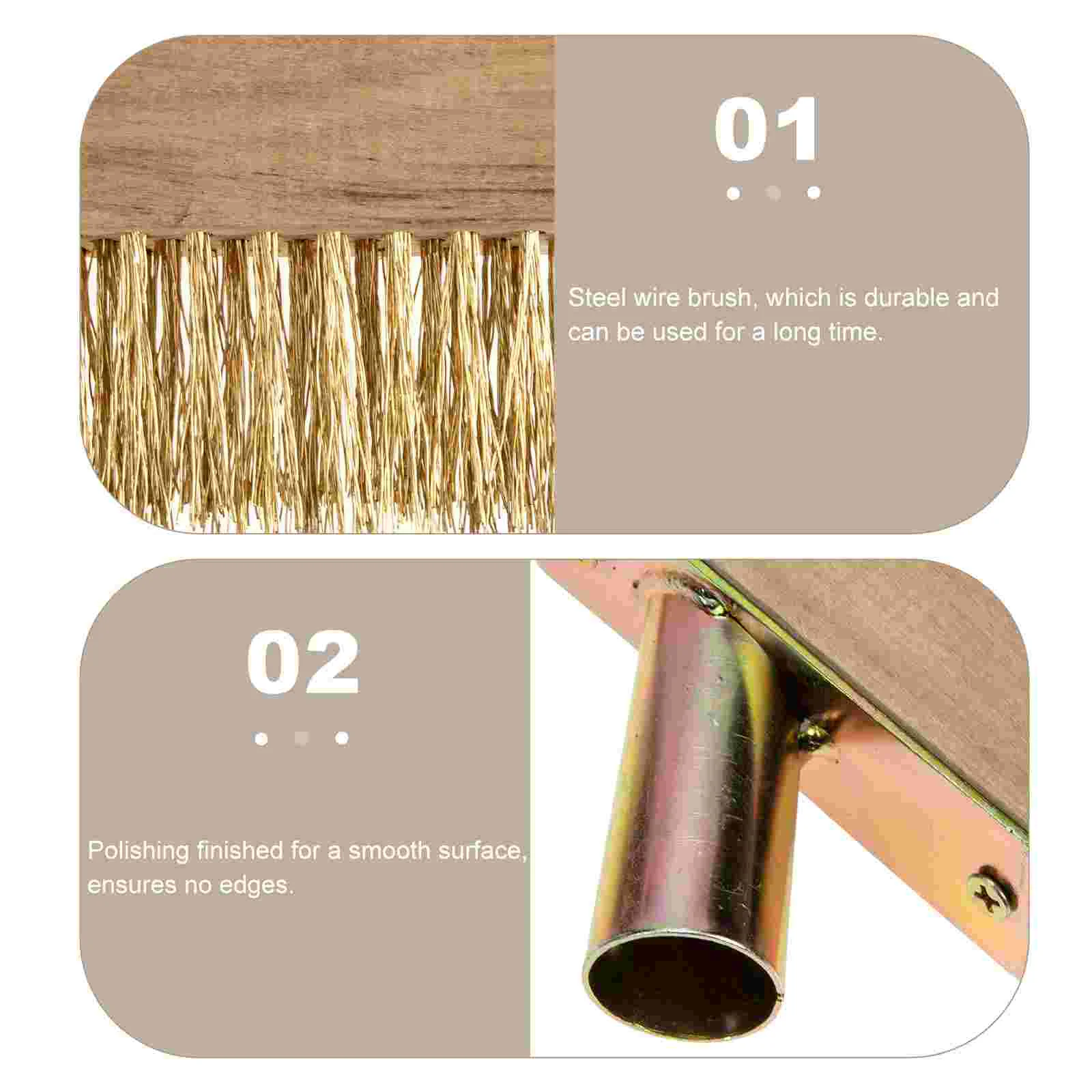 High Quality Weeding Brush for Efficient Weed Removal Durable Steel Wire Brush Tool for Garden and Patio Maintenance 6