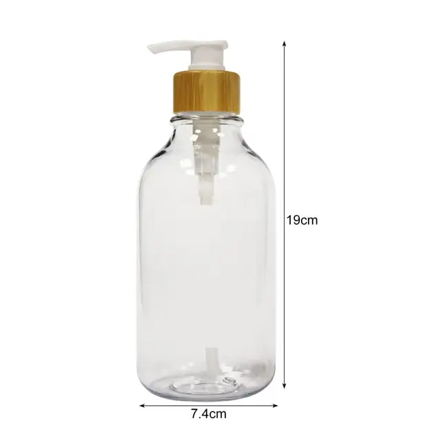 500 Ml Szappan Adagoló Tiszta, Újratölthető Műanyag Szivattyú Sajtó Sampon Palack Prés Fej Folyékony Krém Újratöltő - Image 6