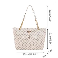 New Presbyopia Handbag Texture Soft Leather Large Capacity Tote Women Bag With Hanging Accessories Shoulder Bag - Image 6