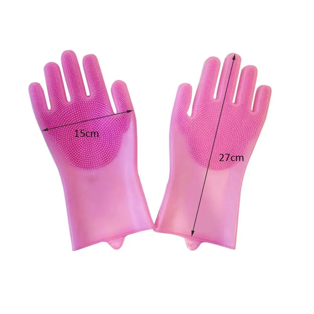 Dog Cats Bath Brush Massage Gloves 6