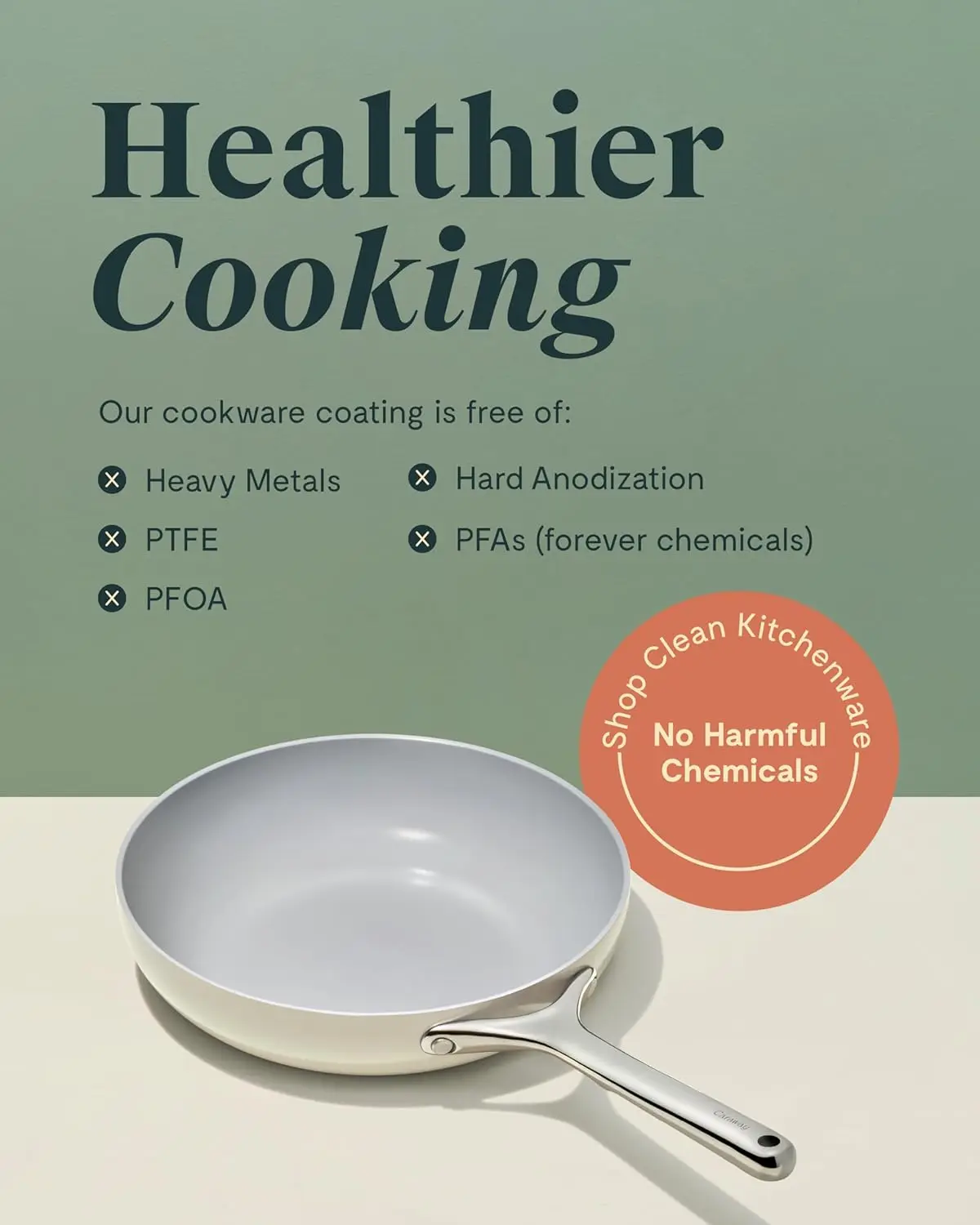 Nonstick Ceramic Mini Fry Pan (1.05 qt, 8") - Non Toxic, PTFE & PFOA Free - Oven Safe & Compatible with All Stovetops (G 6