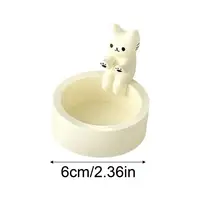 Cute Kitten Candle Holder Grilled Cat Shaped Aromatherapy Candle Holder Office Home Desktop Decorative Ornaments Birthday Gifts 6