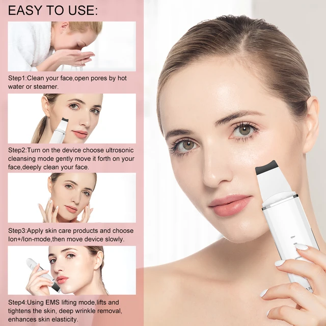 epurateur visage de peau faciale ultrasonique Profonde