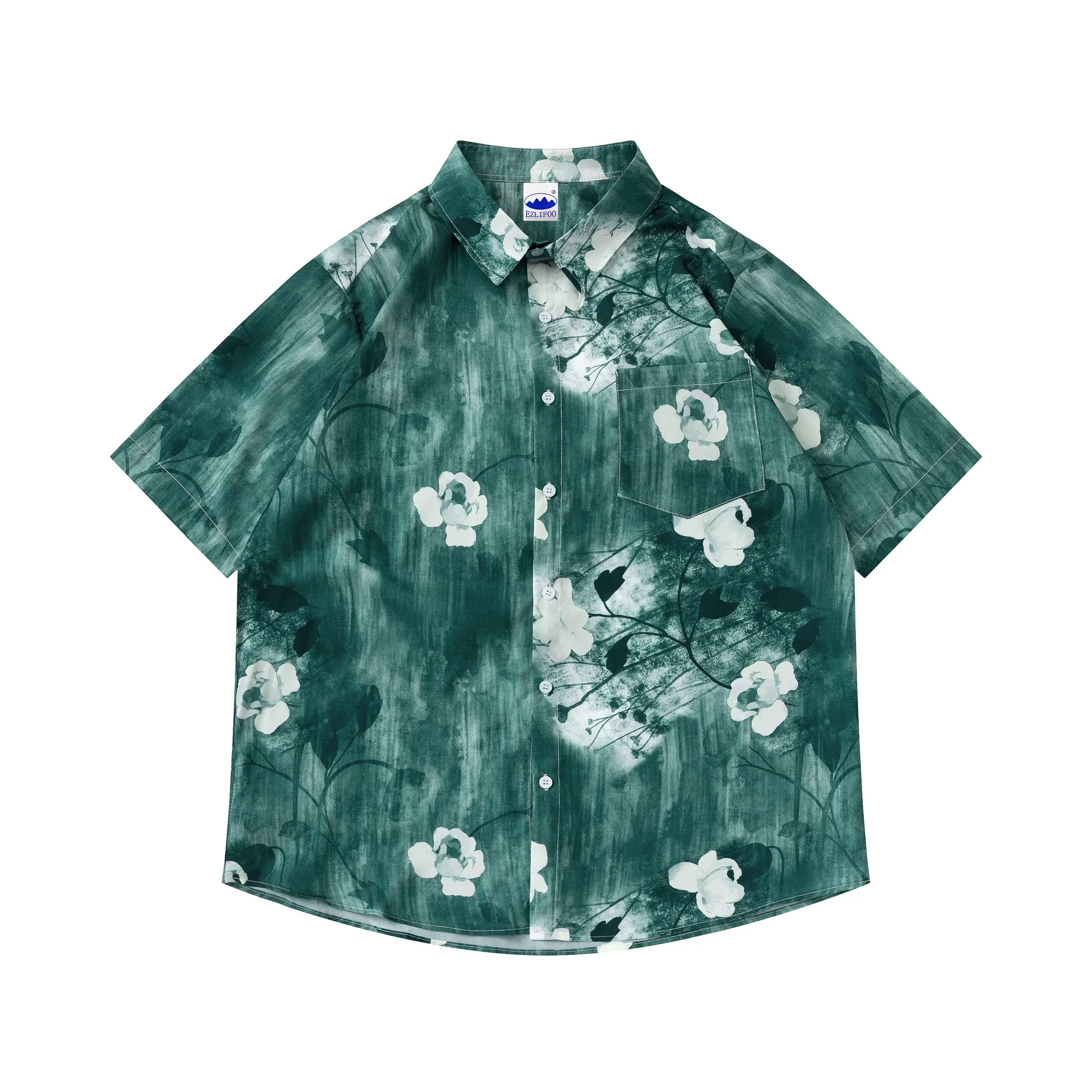 

2023 Original Men's Shirts Summer New 3d Animal Print Hawaiian Shirt Casual Button Neck Loose American Fashion Top Big Clothes