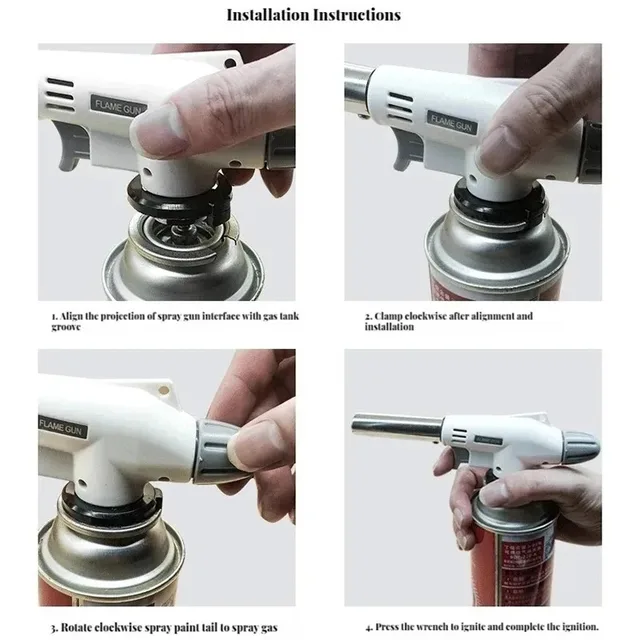 Multifunctional Barbecue Torch Burner for Camping BBQ Desserts Soldering Cooking Heating Tool Household Flame Igniter 6