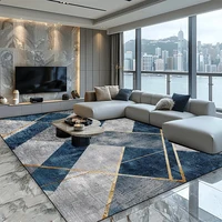 Modern Luxury Large Area Carpet Living Room Decoration Geometry Rug Non-slip Bedroom Lounge Rug Washable Balcony Kitchen Mat 1