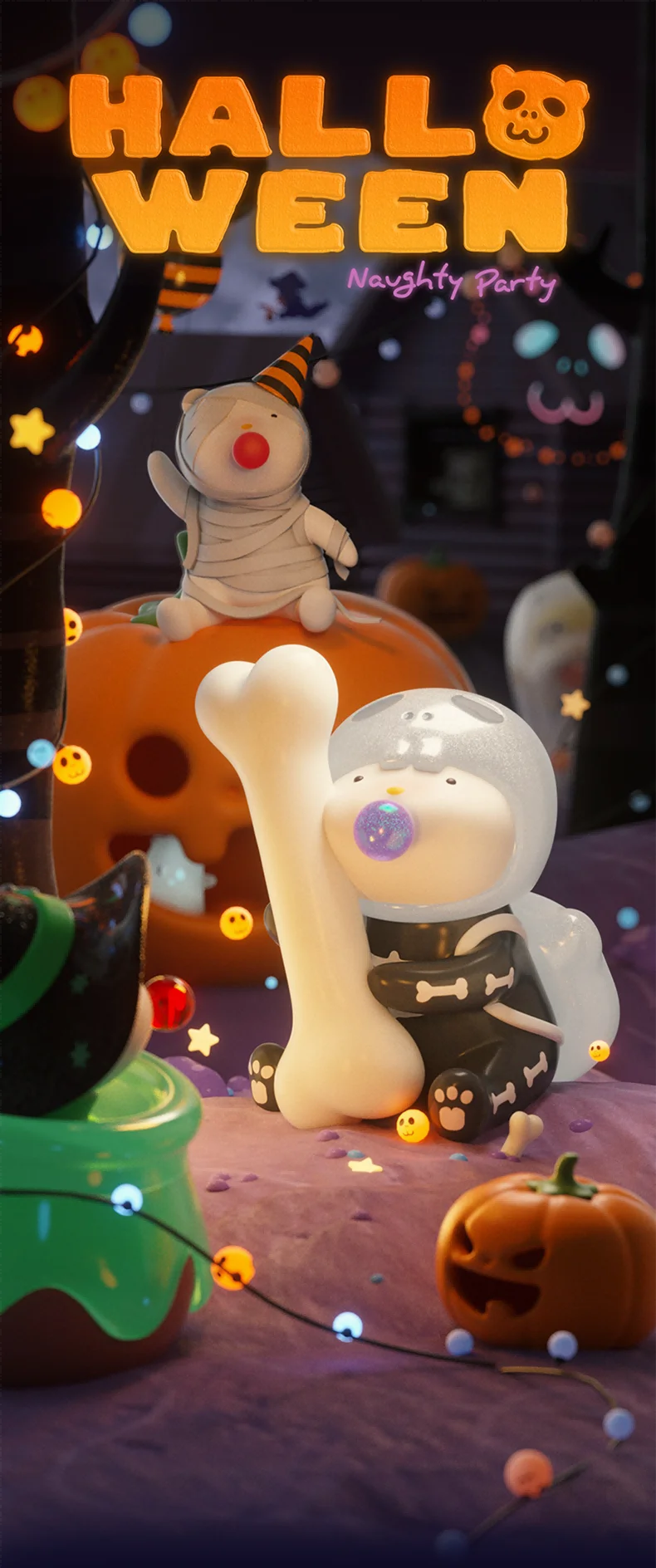 Origina Repolar Halloween Naughty Party Series Blind Box
