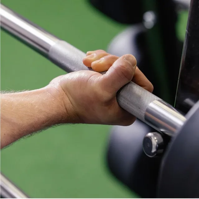 Rubber Fixed Curl Barbell 6