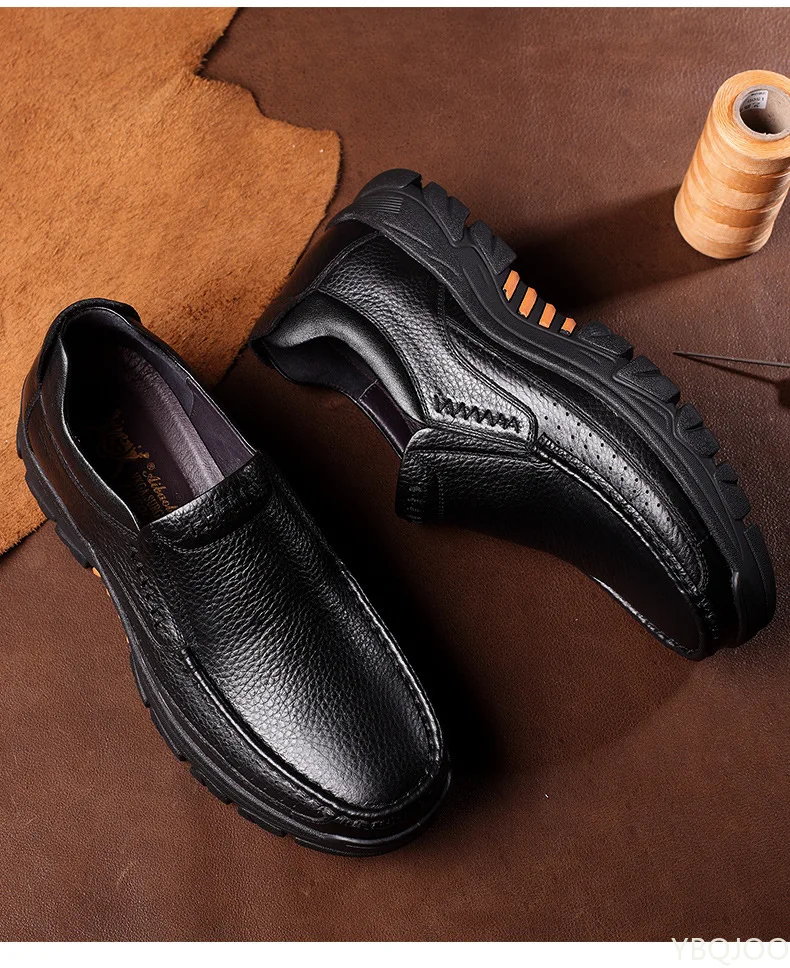 Genuine Leather Men Loafers Soft Cow Leather Men Casual Shoes Slip-on mens shoes