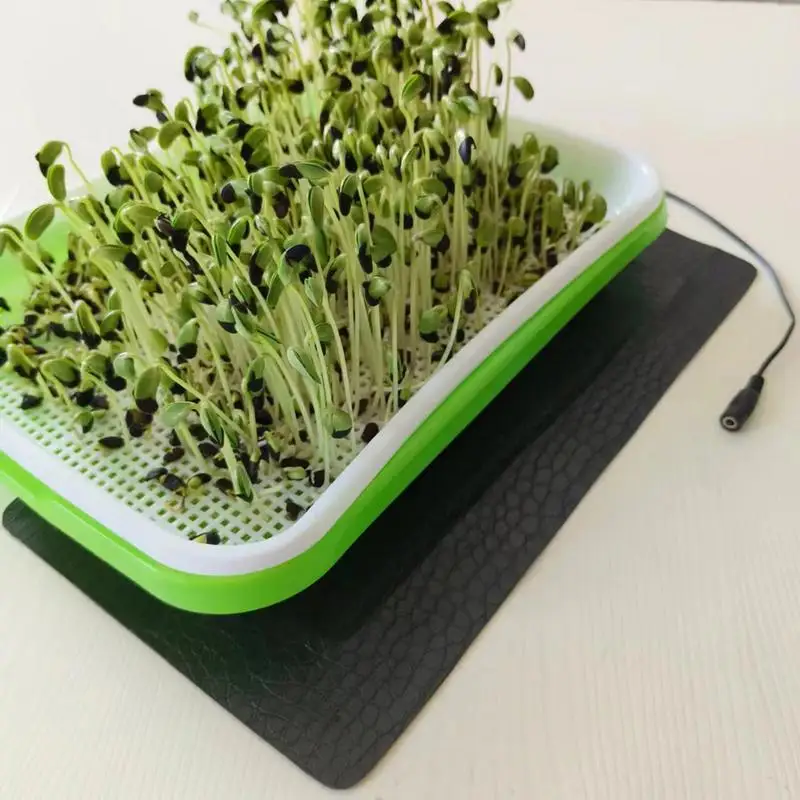 Heating Mat For Seedlings PVC Leather Waterproof 8.5W Plant Heating Pad 45-50 USB Warm Hydroponics Pad For Indoor Plants