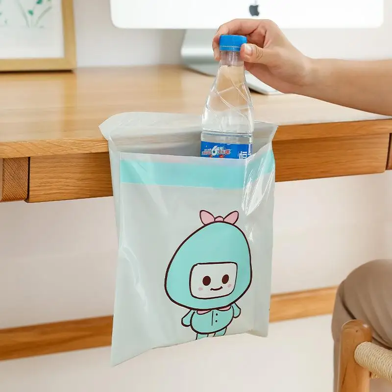 휴대용 다기능 귀여운 스티커형 쓰레기 보관봉투 (자동차, 가정, 주방 등 다양한 상황에서 사용 가능, 청결 정리)