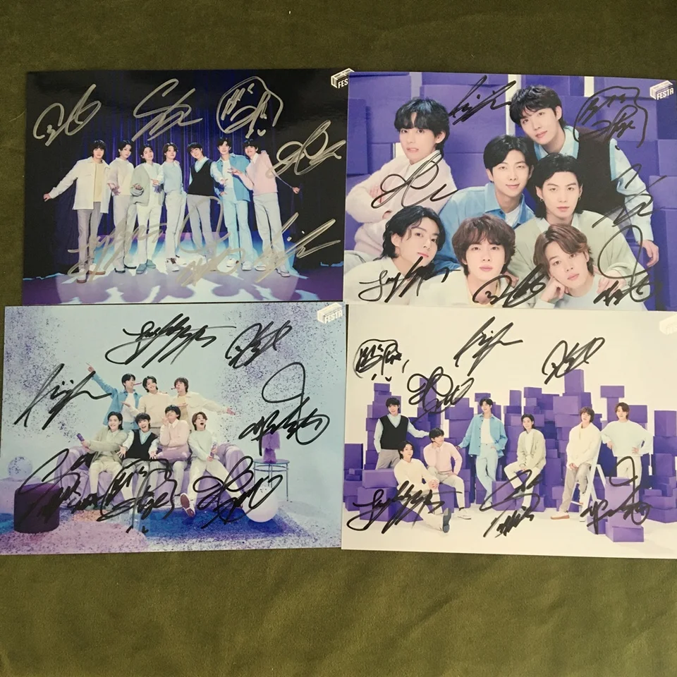 K-POPアイドル サイン入り写真 K-pop Kangion groupサイン入り写真、5*7、2023 - AliExpress