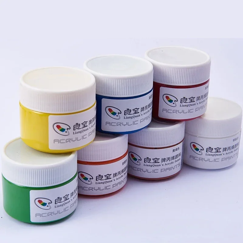 아동용 아크릴 안료, 손으로 그린 섬유, 신발 및 의류, 플라스틱 유리 안료, 12 색, 100ml