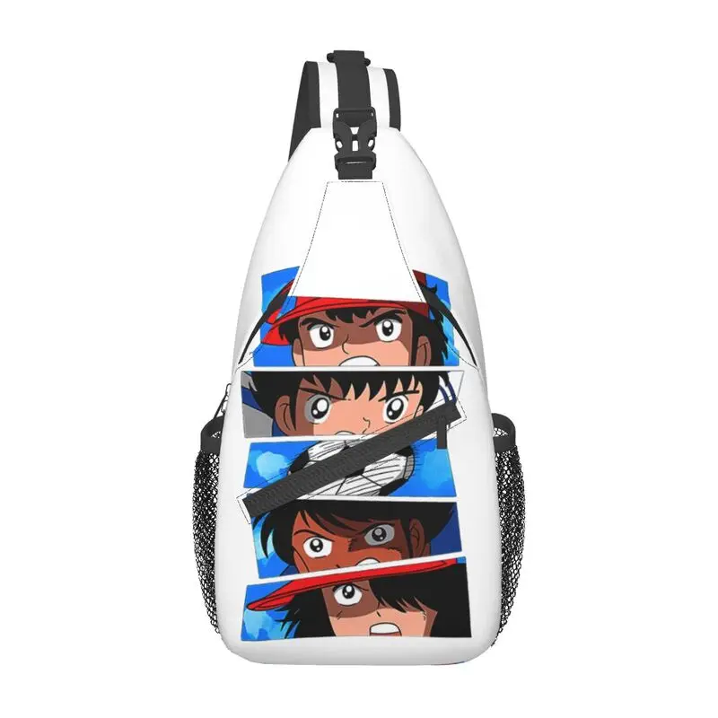 Captain Tsubasa About Football Anime Crossbody Sling Backpack Men Japan Manga Soccer Chest Shoulder Bag Per Viaggiare Daypack