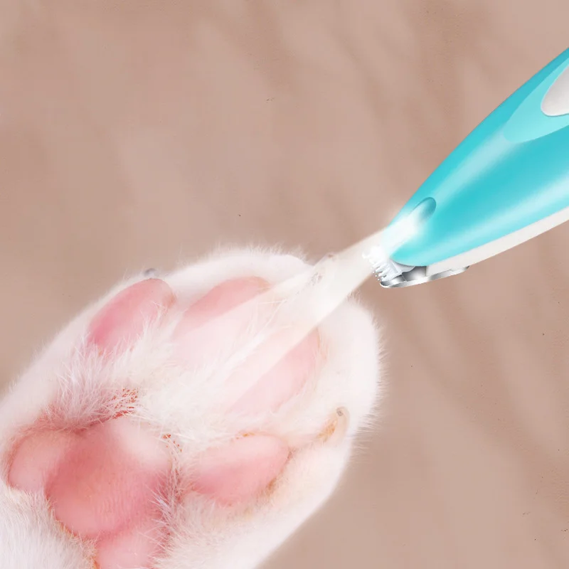 Pet Hair Trimmer Pet Dog Electric Groomer Trimmer LED Grooming Lamp Pet Cat Dog Face Foot Ear Hip Hair Paw Shaver USB Charging