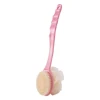 Long Handle Two Sided Shower Body Brush Tied Bath Flower Bathroom Wash Body Silicone Back ExfoliatingBrush Brush Bathing 5