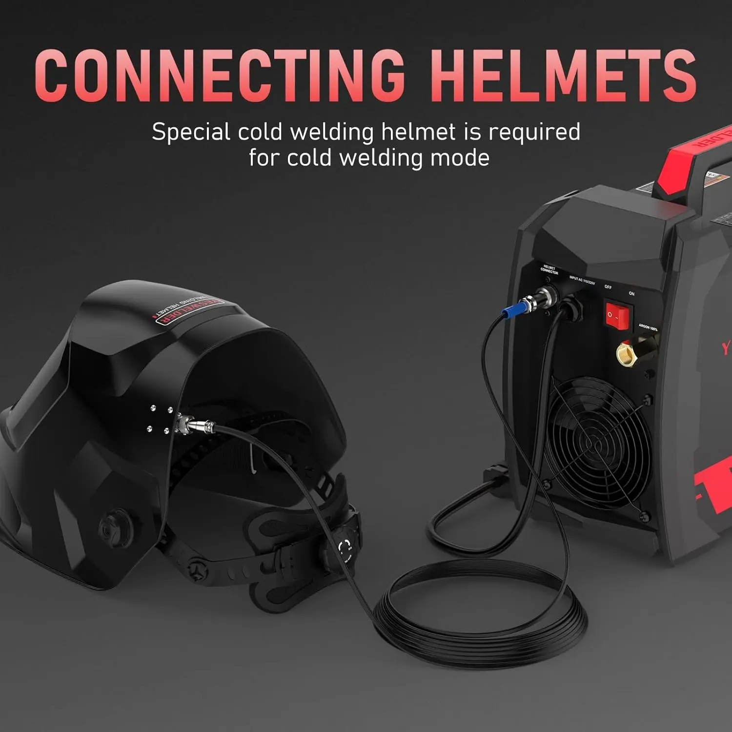 TIG Welder 7 in 1 Cold Spot Lift TIG/Stick Welding Machine YWT-200DC The Welder Is Equipped with Arc Force Hot Start