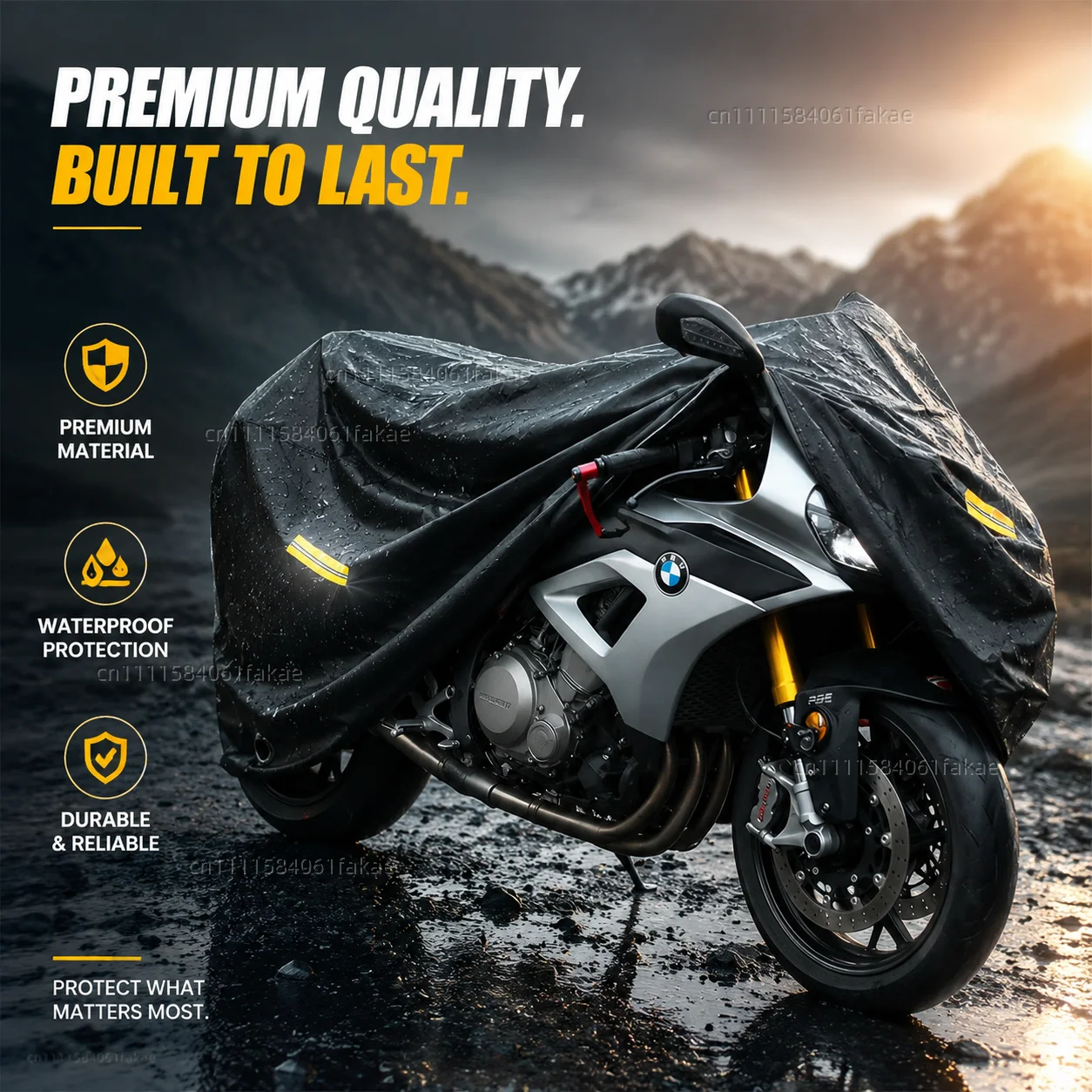 Waterproof All-Season Dustproof UV Protective Motorcycle and Scooter Rain Cover