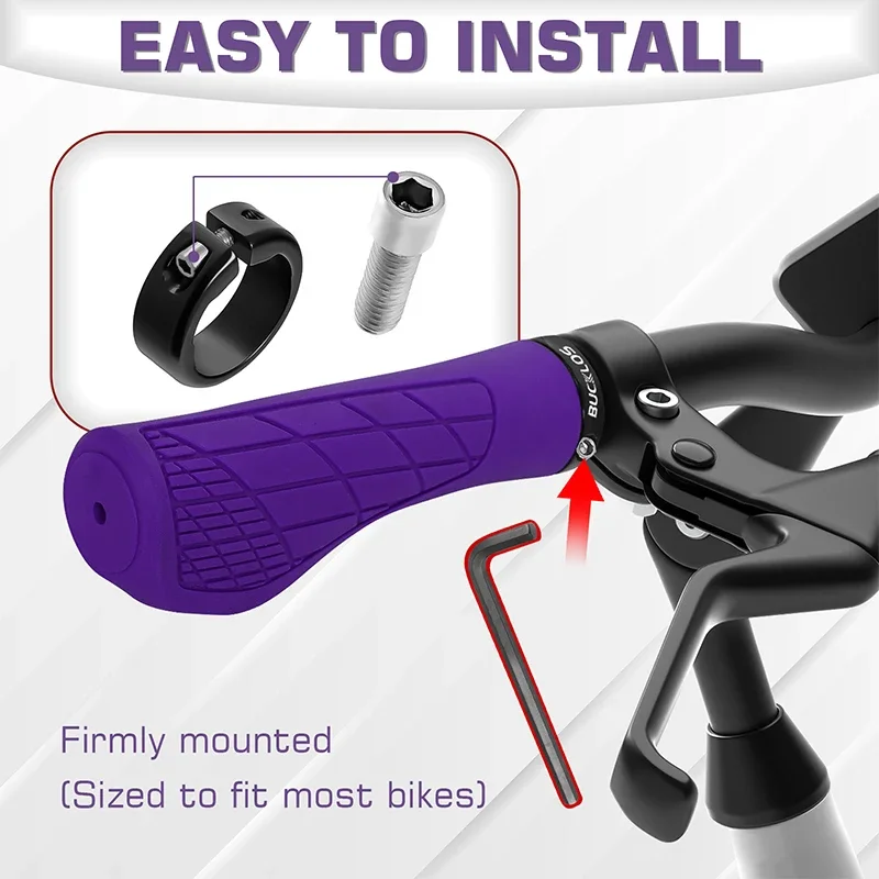 Bicycle Handlebar Grips Rubber Shockproof Bicycle Cuffs Mtb Grip Bicycle Handle Cover Mtb Bmx Motorcycle Scooter Grip Parts