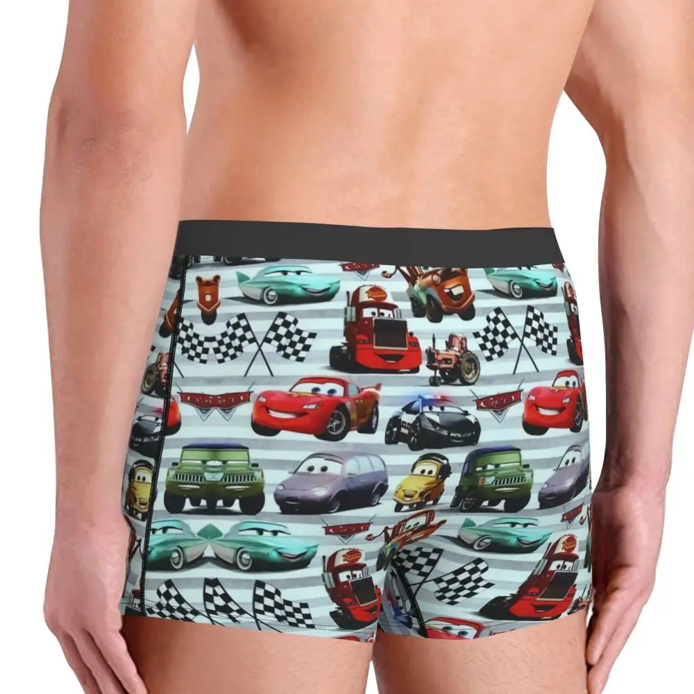 Custom Lightning McQueen Car Collage Boxers Shorts Men's Briefs Underwear Cool Underpants