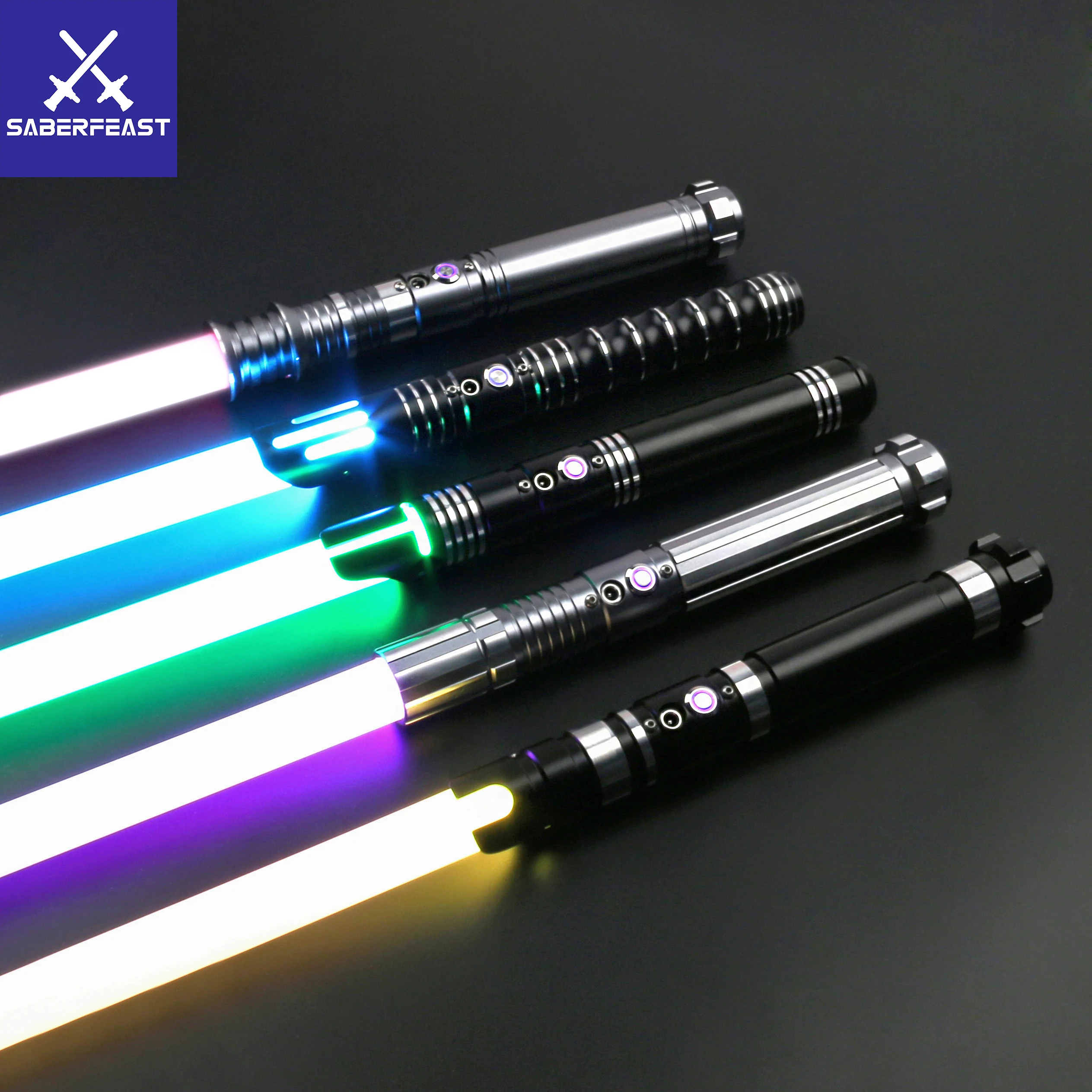 SaberFeast Lightsaber Heavy Dueling RGB Juguetes Laser Saber Metal Hilt Smooth Swing FOC Combat Cosplay Gift Luminous Kids Toys 2 SaberFeast Lightsaber Heavy Dueling RGB Juguetes Laser Saber Metal Hilt Smooth Swing FOC Combat Cosplay Gift Luminous Kids Toys 2