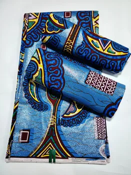 2025 Grand Super Original African Wax Fabric High Quality 100% Cotton Nigerian Print  Ankara Fabric For Sewing 6 yards ﻿ 1