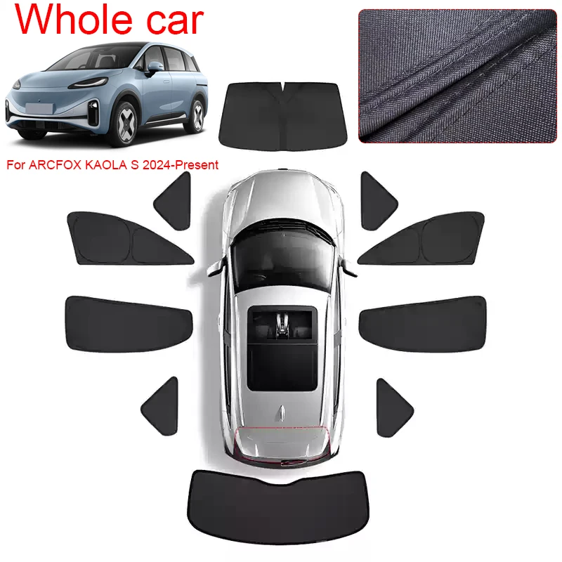 Car Black Windows Privacy Sunshade For Arcfox Kaola S 2024 2026 Auto Anti Uv Heat Insulation Protect Cover Interior Accessories, Alina Gadgets