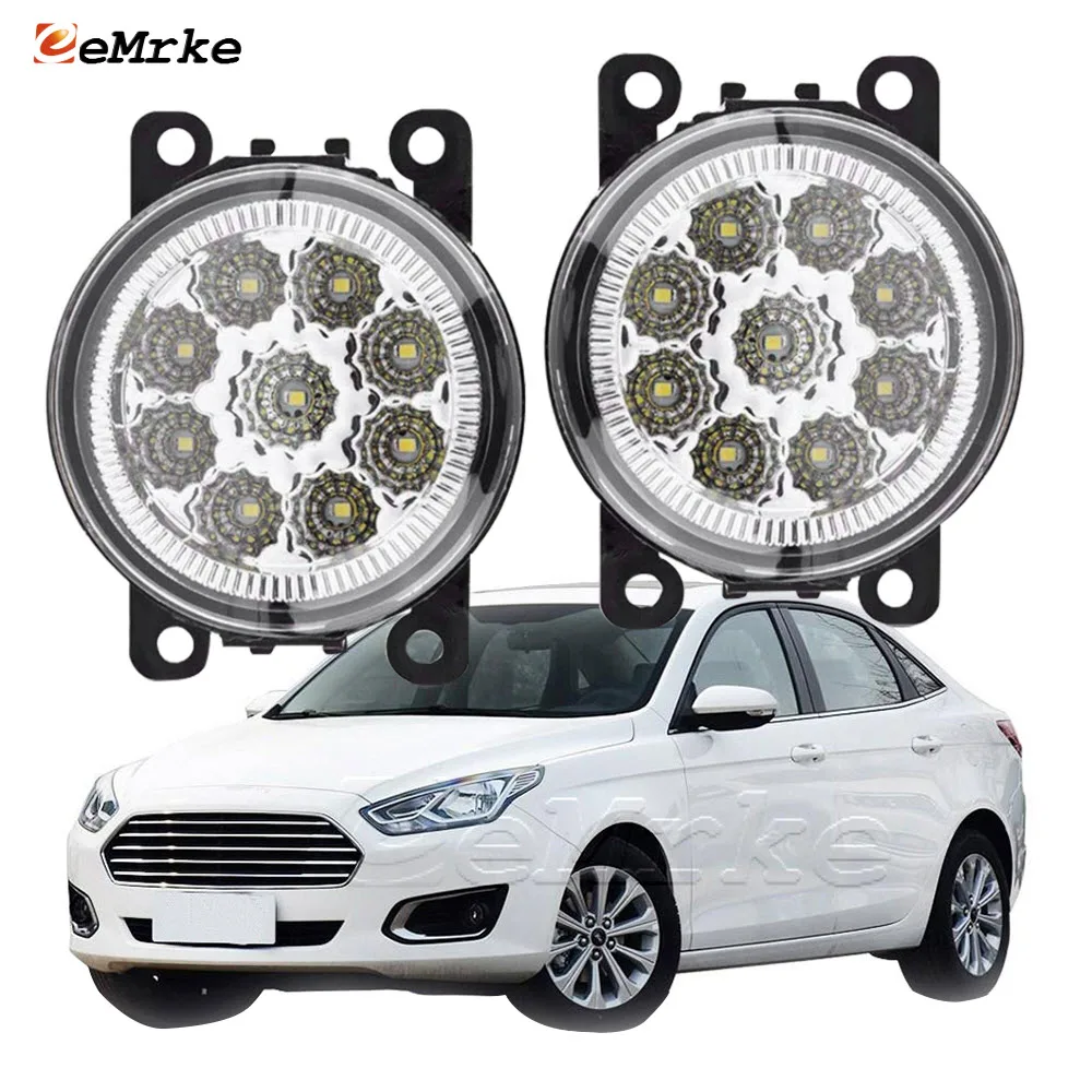 

Led Daylight Daytime Running Light DRL for Ford Escort 2015 2016 2017 2018 2019 2020 Car Fog Lamp Assembly Accessories 12V H11