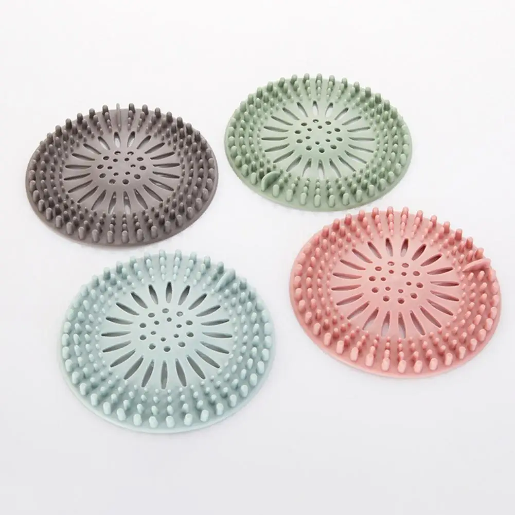 

12cm Diameter Sink Filter Silicone Floor Drain Cover Hair Catcher Odor Stopper for Bathroom Kitchen Strong Suction for Sink