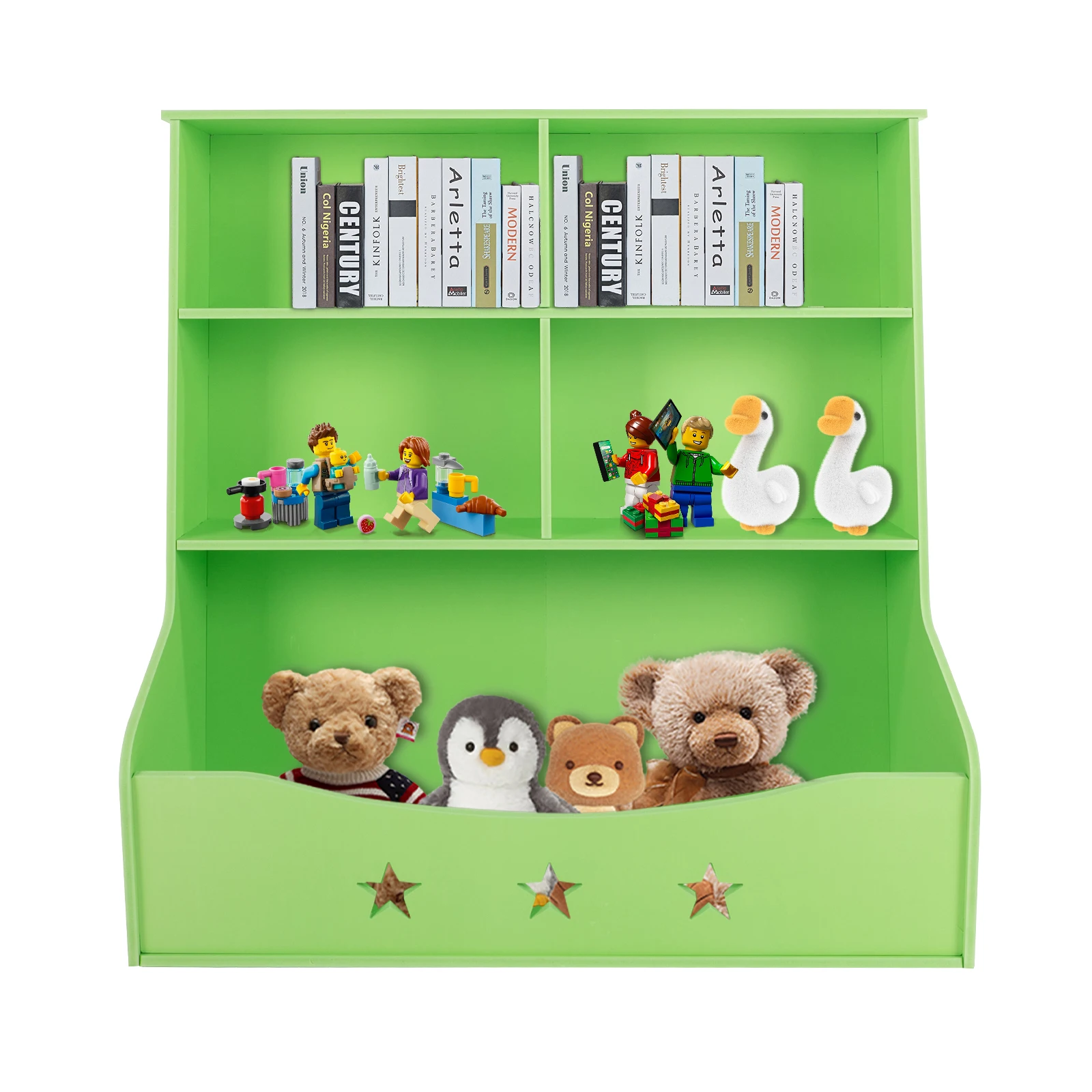 Kids’ 3-Tier Bookcase & Toy Shelf Organizer 1
