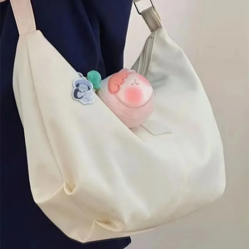 Casual Nylon Womens Shoulder Bag Korean Fashion Simple College Style Crossbody Bag Large Capacity Designer Ladies Handbag