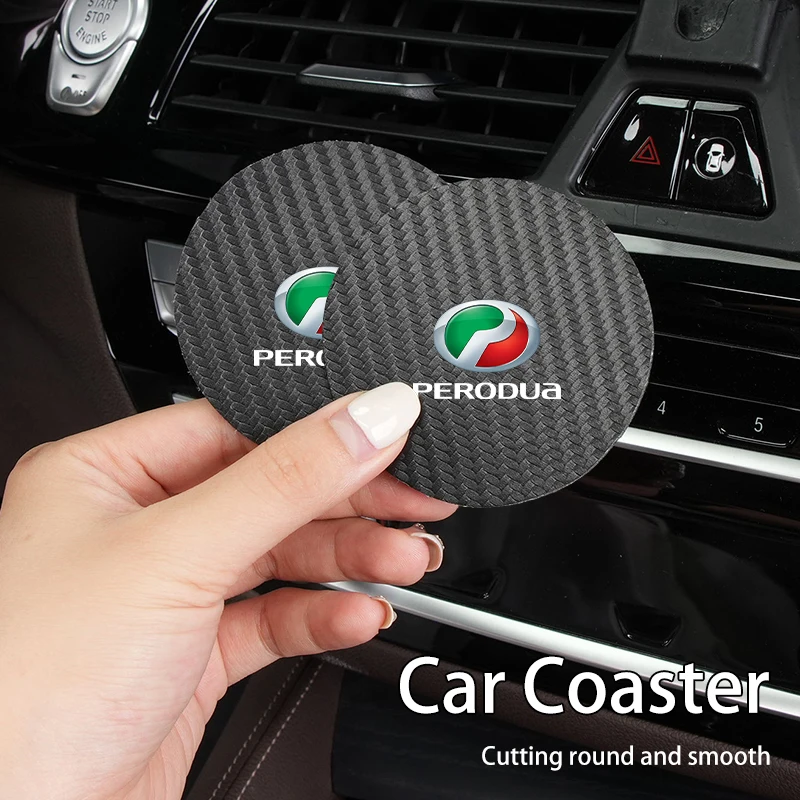 2 Pezzi Sottobicchiere Per Auto Anti-Rumore Cuscino Per Tazza D'Acqua Per Perodua Axia Bezza Myvi Alza Ativa Aruz