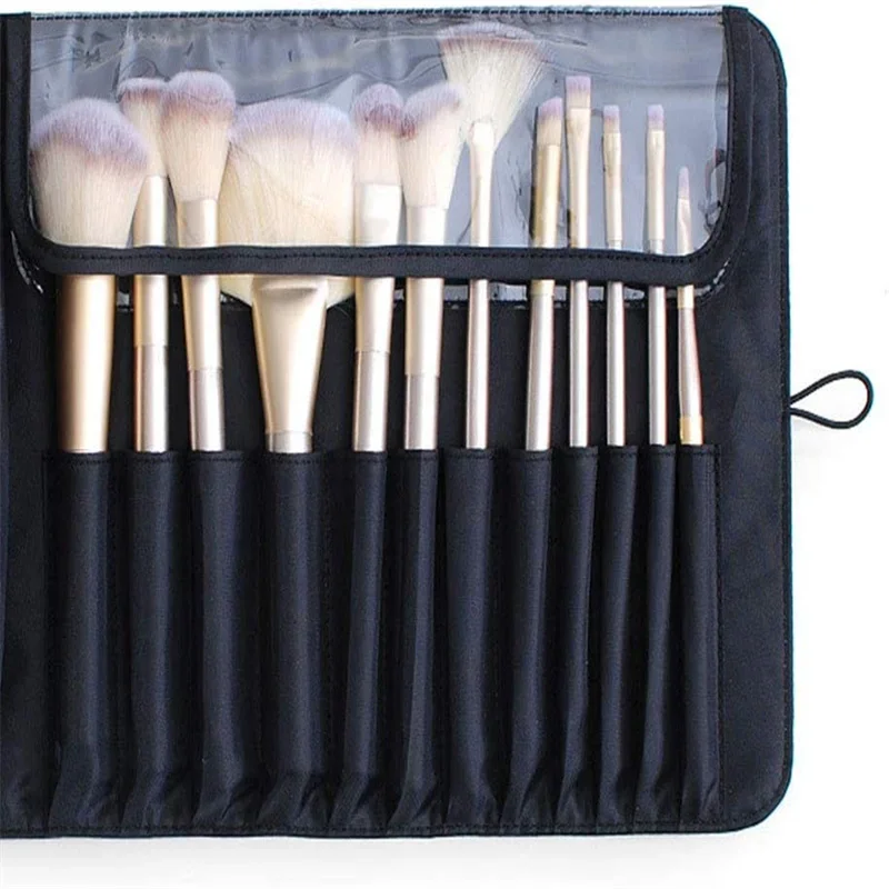 Professional Makeup  Womens Cosmetic Brush  Travel Organizer Makeup Brushes   Portable Black Beauty B Dressing table organizer 5