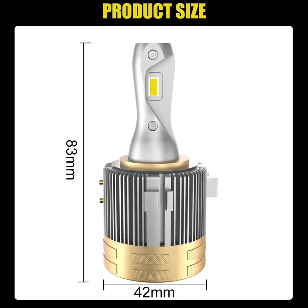 

High Power Super Bright GH7 LED Golf Car Headlight Bulbs with Decoding Integrated